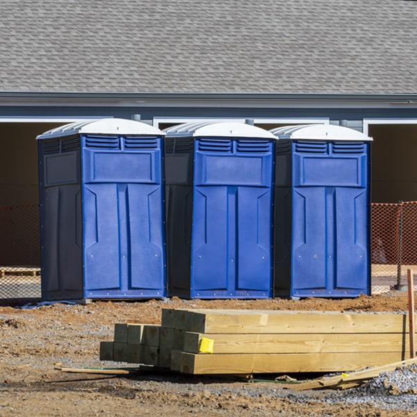 how do you dispose of waste after the portable restrooms have been emptied in Georgetown